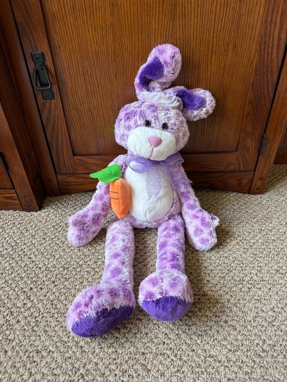purple jumbo rabbit bunny plush easter stuff animal